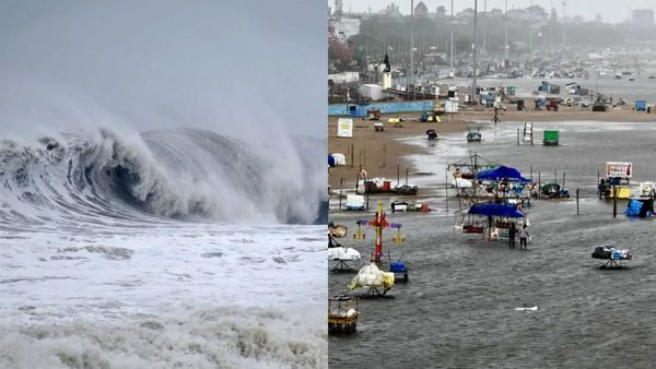 Marina: கொந்தளிக்கும் ராட்சத அலைகள்! இரவெல்லாம் சப்தம்! மெரினா கடற்கரைக்கு பொதுமக்கள் செல்ல தடை!