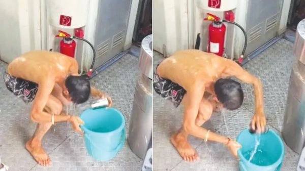 ஓடும் ரயிலில் பக்கெட்டுடன் குளித்த நபர்! ஸ்லீப்பர் கோச்சில் சோப்பு, ஷாம்பு! பிறகு என்னாச்சு தெரியுமா