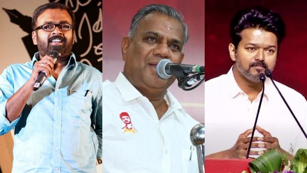 தோளோடு தோள் உரசி நின்ற புஸ்ஸி ஆனந்த்! 