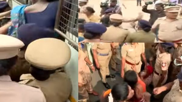 சென்னையில் தூய்மை பணியாளர்கள் போராட்டம்.. சாலையில் அமர்ந்து தர்ணா! கைது செய்த போலீசார்