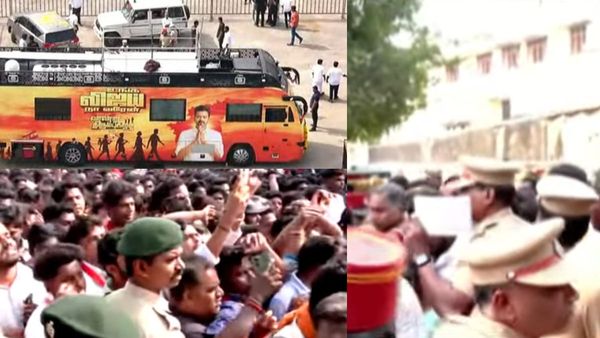 புதுவையில் ரூல்ஸை பாலோ பண்ணாத தொண்டர்கள்.. விஜய் கூட்டம் நடக்கும் இடத்தில் தவெகவினர் முண்டியடிப்பு