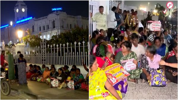 இரவோடு இரவாக ரிப்பன் மாளிகையில் குவிந்த தூய்மை பணியாளர்கள்! குண்டுக்கட்டாக கைது செய்த போலீஸ்! பதற்றம்