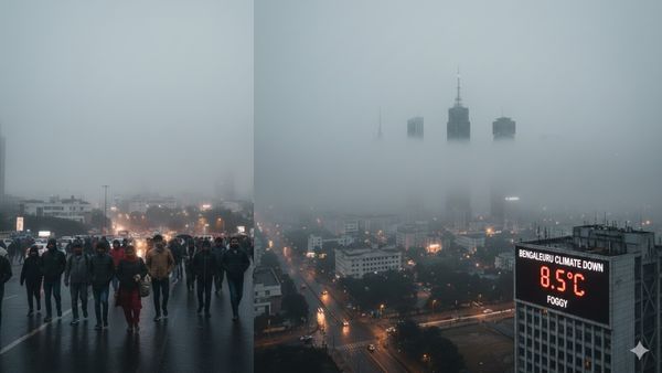 பெங்களூரில் இதுவரை இல்லாத குளிர்.. 8.5 டிகிரி செல்சியஸ்க்கு சரிந்த வெப்பநிலை.. மக்கள் கடும் அவதி