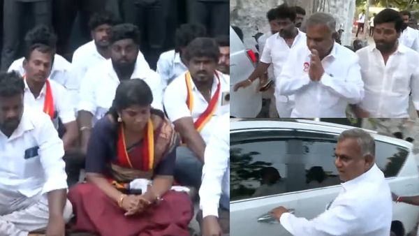 தவெக கட்சி ஆபீஸ் வாசலில் அஜிதா தர்ணா.. பின்வாசல் வழியாக நைசாக எஸ்கேப் ஆன புஸ்ஸி ஆனந்த்