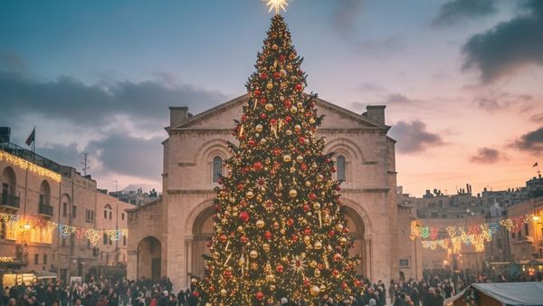 2 வருஷம் பிறகு பெத்தலகேம் ஒளிர்கிறது.. கனவு நிஜமானது.. இயேசு பிறந்த மண்ணில் மகிழ்ச்சி தந்த மாற்றம்