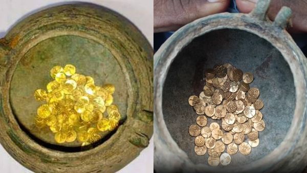 தோண்டத் தோண்ட நெற்றி பொட்டு சைஸில் திருப்பத்தூர் மண்ணில் தங்கம்! உலோக தங்க காசுகளால் ஆடிப்போன மக்கள்