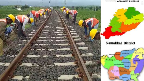 அரியலூர் டூ நாமக்கல் மக்களுக்கு ஹேப்பி! புதிய ரயில் பாதையின் மாஸ்டர் பிளான்! யோசிக்க முடியாத பலன்கள்