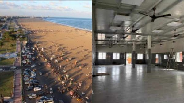 சென்னை மெரினா கடற்கரையில்.. வீடற்றவர்கள் இரவில் தங்க காப்பகம்! அசத்திய மாநகராட்சி