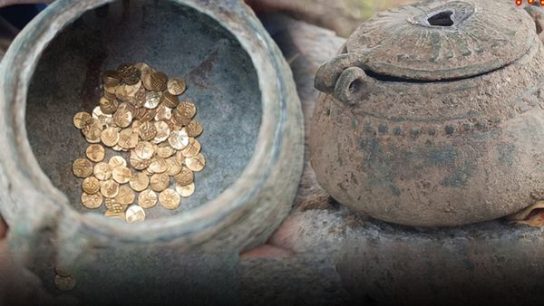 திருப்பத்தூர் அருகே நிலத்தை தோண்டும்போது தங்கப் புதையல்! தகவல் பரவியதும் வந்து கைப்பற்றிய தாசில்தார்