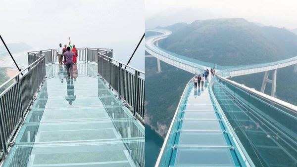 காற்றுல பறக்குற மாதிரி இருக்கும்.. இந்தியாவின் நீளமான கண்​ணாடி நடை​பாலம் திறப்பு.. எங்கே தெரியுமா?