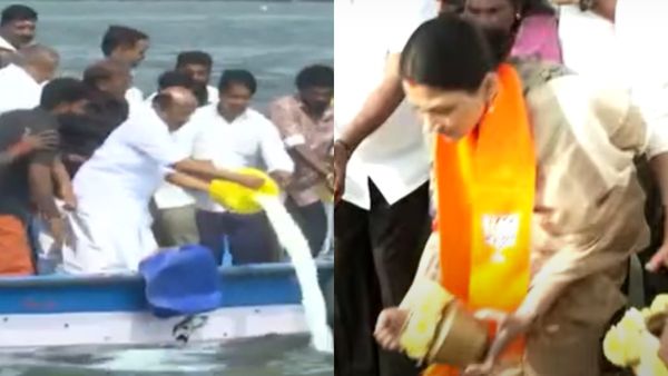 சுனாமி நினைவு தினம்! படகில் சென்று நடுக்கடலில் பால் ஊற்றிய ஜெயக்குமார்! கரையில் குஷ்பு அஞ்சலி