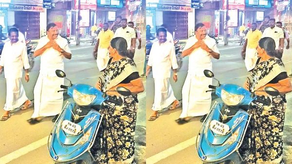 திருச்சியின் தெருவில் வணக்கம் வச்சுட்டே நடந்து போறது யார் பாருங்க! டீக்கடையில் KN நேருவின் சர்ப்ரைஸ்