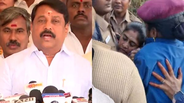 நயினார் நாகேந்திரனுக்கு கறுப்பு கொடி காட்டிய பெண்.. போலீசார் சுற்றி வளைத்து தடுத்ததில் மயக்கம்!