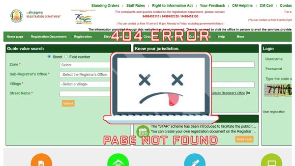 பத்திரப் பதிவு ஆன்லைன்ல நடக்குது.. ஆனால், வெப்சைட் தான் வேலை செய்யல! அடிக்கடி தூங்கும் சர்வர்! அவதி