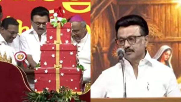 மதசார்பின்மை என சொன்னாலே பாஜகவுக்கு வேப்பங்காயாய் கசக்கிறது.. கிறிஸ்துமஸ் விழாவில் ஸ்டாலின் அட்டாக்