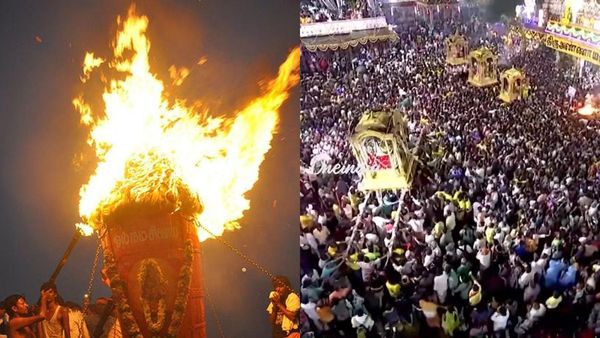 ஜோதி ஸ்வரூவமாக காட்சியளித்த சிவபெருமான்! திருவண்ணாமலையில் இன்று மகாதீபம் ஏற்றியவர்கள் யார் தெரியுமா?