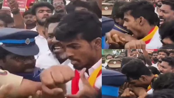 போலீஸ்காரரின் கையை கடித்து வைத்த தவெக தொண்டர்.. தர்மபுரி போராட்டத்தில் அதிர்ச்சி. என்ன நடந்தது?