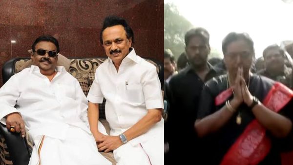 தேமுதிக வேட்டியில் குழந்தை போல் சிரிக்கும் விஜயகாந்த்! கையை பற்றிய ஸ்டாலின்! நினைவு நாளில் உருக்கம்