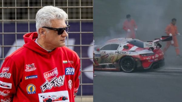 நடிகர் அஜித் குமாருக்கு ஷாக்.. ஏகே ரேஸிங் அணியின் கார் தீப்பற்றி எரிந்தது.. டிரைவர் நிலைமை என்ன?