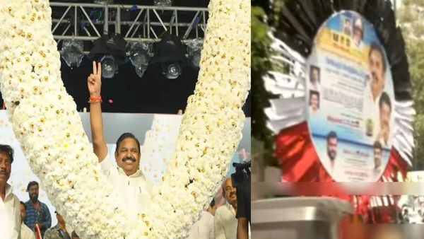 கிரேனில் இறங்கிய பிரம்மாண்டத்தை கண்டு மலைத்த எடப்பாடி பழனிசாமி! சென்னையில் டிட்டோ ஆம்பூர் சம்பவம்