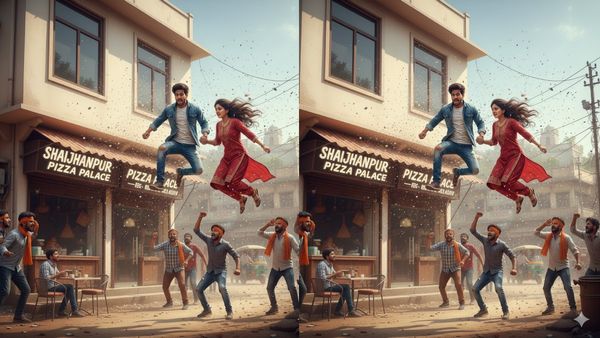 பீட்சா கடை 2வது மாடியில் இருந்து குதித்த இளைஞர் + இளம்பெண்.. இந்து அமைப்பினருக்கு பயந்து ‛ஜம்ப்'