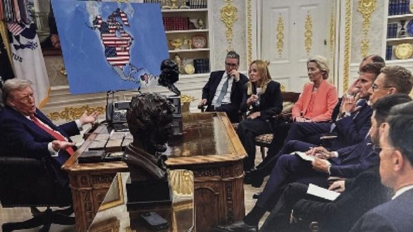 கனடா + கிரீன்லாந்து + வெனிசுலா.. அமெரிக்காவுக்கு தான் சொந்தம்.. ‛மேப்' வெளியிட்ட டொனால்ட் டிரம்ப்