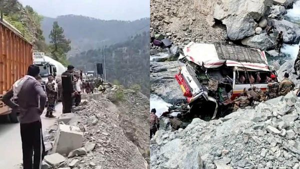 காஷ்மீரில் 10 ராணுவ வீரர்கள் மரணம்.. 200 அடி பள்ளத்தில் பாய்ந்த குண்டு துளைக்காத வாகனம்.. நாடே சோகம்