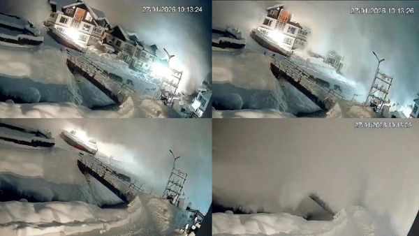 ரெசார்ட்டையே விழுங்கிய பனிச்சரிவு.. காஷ்மீரை தாக்கிய அழகிய ‛அவலாஞ்சி' வீடியோ! செம வைரல்