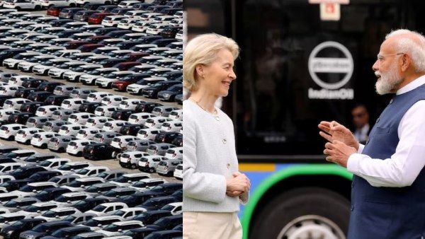 ஐரோப்பா அக்ரிமென்ட்டால் ஆட்டம் காணும் இந்திய கார் நிறுவனங்கள்.. தாறுமாறாக சரிந்த பங்குகள்!