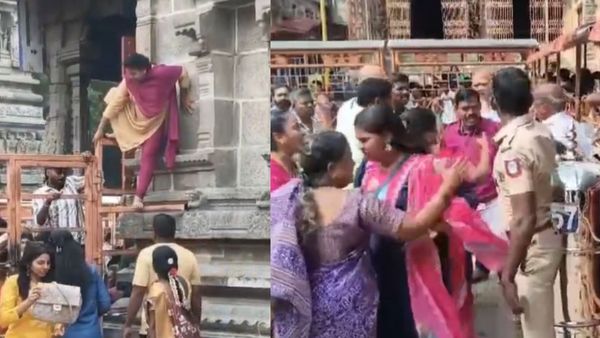 அரை ஆந்திராவான திருவண்ணாமலை.. தமிழக - ஆந்திர பக்தர்களிடையே மோதல்! குடுமிப்பிடி சண்டையால் பரபரப்பு!