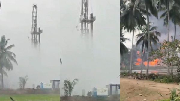 வெடித்து சிதறிய ஓஎன்ஜிசி எண்ணெய் கிணறு.. திடீர் எரிவாயு கசிவால்.. ஆந்திராவில் உச்சக்கட்ட பதற்றம்!