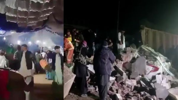 திருமண விழாவில் தற்கொலை தாக்குதல்.. உடல் சிதறி 7 பேர் பலி - -25 பேர் படுகாயம்.. அதிர்ச்சி வீடியோ