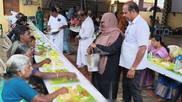 மலை மலையாக மட்டன் சோறு.. தஞ்சாவூர் அம்மன் கோயிலில் இஸ்லாமியர் வைத்த கறி விருந்து மதத்தை உடைத்த பாசம்