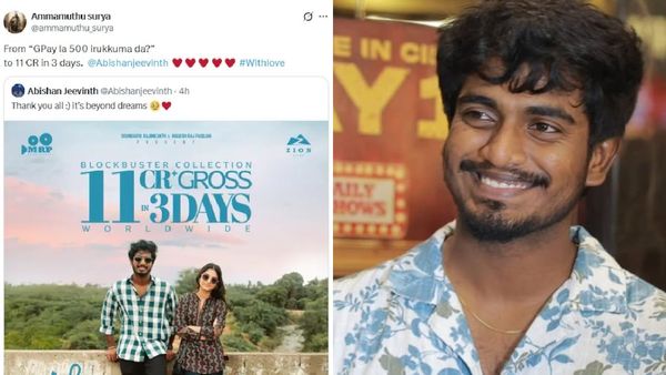 Abishan Jeevinth: அன்னைக்கு GPay-ல் 500 ரூபாய் கேட்டவர், இன்று.. நண்பர் பதிவு! அபிஷன் ஜீவிந்த் பதிலை பாருங்க