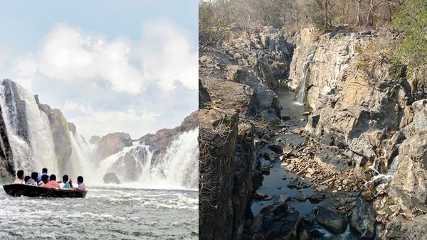 கோடைக்காலமே வரல.. அதற்குள் வறண்டு போன ஒகேனக்கல்.. சுற்றுலாப் பயணிகள், விவசாயிகள் அதிர்ச்சி