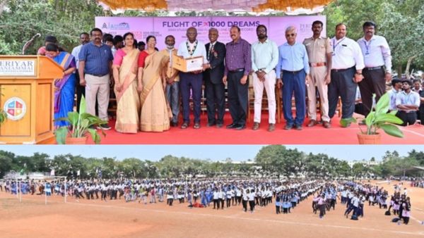 ஆயிரம் கனவுகளின் விமானம்.. பெரியார் மணியம்மை கல்வி மையத்தில் நடந்த.. விண்வெளி நிகழ்ச்சி