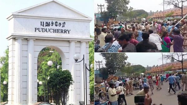 கலவரமான போராட்டம்.. நடுரோட்டில் ரத்தம் சிந்திய அரசு ஊழியர்கள்.. புதுச்சேரியில் போலீஸ் தடியடி