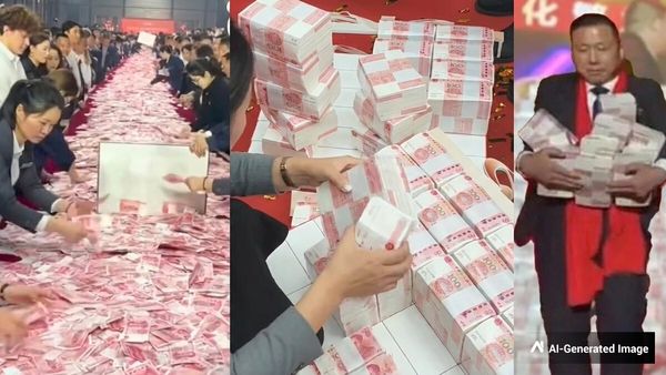 மேஜையில் குவிக்கப்பட்ட ரூ.235 கோடி.. போனஸாக எவ்வளவு வேணாலும் அள்ளி செல்லலாம்! ஊழியர்கள் செம ஹேப்பி