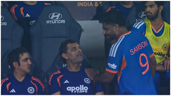 ஒரே மாதிரி அவுட் ஆகக்கூடாது தம்பி.. ஓய்வறைக்கு திரும்பிய சஞ்சு சாம்சனுக்கு பாடமெடுத்த கம்பீர்!