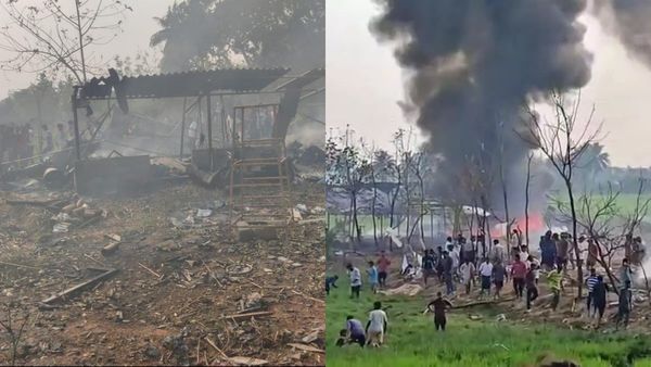 ஆந்திர பட்டாசு ஆலையில் தீவிபத்து! 20 தொழிலாளர்கள் பலி! 100 அடி தூரத்தில் சிதறி கிடக்கும் உடல்கள்