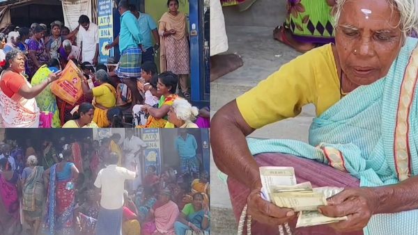 வங்கிகளை திணறடித்த பெண்கள்.. ரூ.5000 மகளிர் உரிமை தொகையால் திருத்தணியில் சம்பவம்.. போட்டா போட்டி