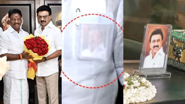 ஒரே நாளில் ஆளே மாறிய ஓபிஎஸ்.. சட்டை பாக்கெட்டை நோட் பண்ணுங்க..! காரிலும் முதல்வர் ஸ்டாலின் படம்!