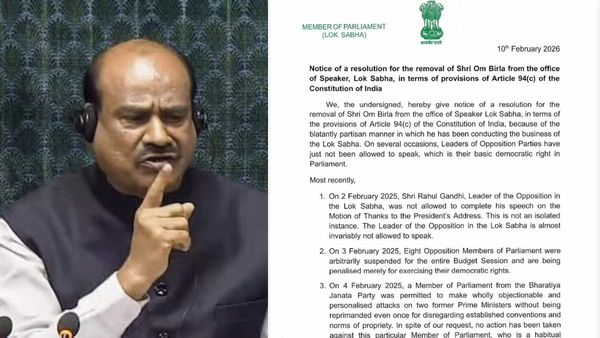 நம்பிக்கையில்லா தீர்மானத்தில் கூட தப்பான ஆண்டு.. நோட்டீஸ் ரத்தாக சான்ஸ்! சபாநாயகர் ஓம்பிர்லா ஹேப்பி