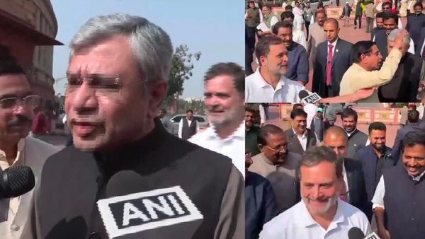 நக்கல்ணா உனக்கு.. பேட்டியளித்த மத்திய அமைச்சர்களின் பின்னால் போய் ராகுல் செய்த செயல்! வைரல் வீடியோ