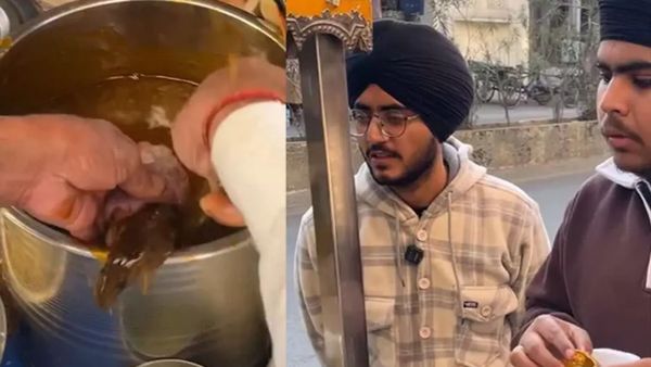 மசாலா தண்ணீரில் நீந்திய எலியை பார்த்த பிறகும் 31 பானிபூரி சாப்பிட்ட நபர்: இணையத்தை உலுக்கிய வீடியோ