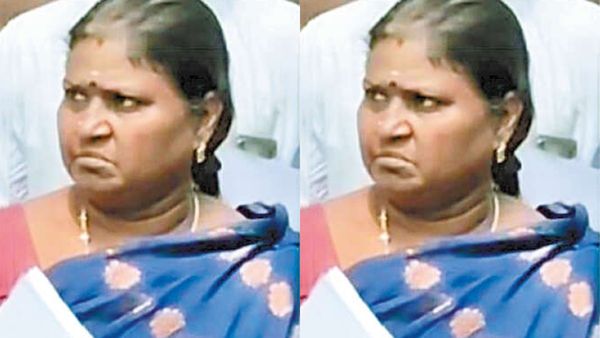 திருவேற்காட்டில் நகராட்சி அதிகாரி சாந்தி கையில் என்னது அது.. ஒரே நொடியில் காலி செய்த பெண்