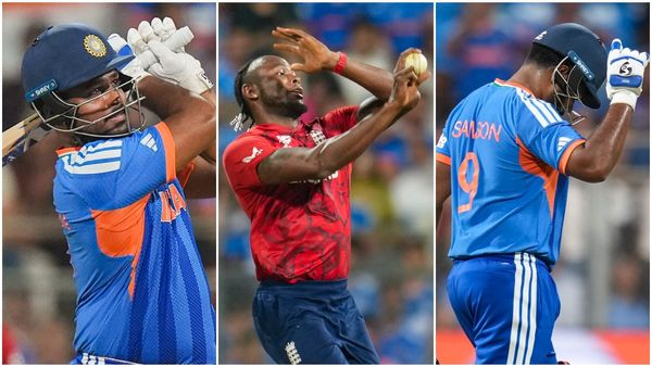 எங்க வந்து யாருக்கிட்ட சீன் போடுற.. 14 பந்தில் 40 ரன்கள்.. ஆர்ச்சரை அடித்து நொறுக்கிய சஞ்சு சாம்சன்!