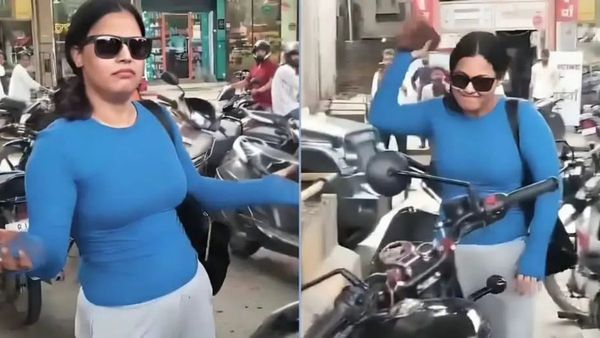 மாடர்ன் டிரஸ் பெண் ரோட்டில் ஷாக்! யாரை வேணும்னாலும் கூப்பிடு.. காஸ்ட்லி ராயல் என்ஃபீல்டு கதி பாருங்க