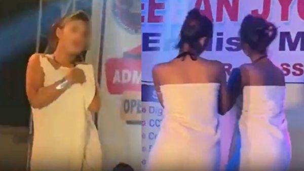 எங்கே போகிறது சமூகம்? பள்ளி ஆண்டு விழாவில் வெறும் டவலை கட்டி கொண்டு நடனம் ஆடிய பெண்கள்! சர்ச்சை!