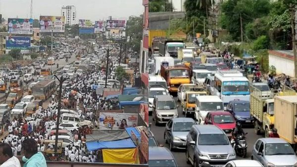 சென்னை விமான நிலையத்தில் போக்குவரத்து மாற்றம்.. ஸ்தம்பித்த ஜிஎஸ்டி சாலை.. வாகன ஓட்டிகள் கவனம்